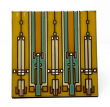 6x6 FLW Coonley House Ceramic Tile