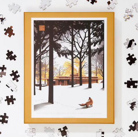 FLW Smith House Puzzle by artist JC Richard