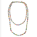 Scrolled & Dotted Kantha Necklace