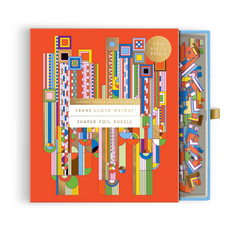 Frank Lloyd Wright Saguaro Cactus & Forms 750 Piece Shaped Foil Puzzle