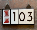 3x6 FLW House Number Ceramic Tiles
