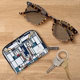 FLW Waterlilies RFID Zipper Wallet