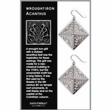 Wrought Iron Acanthus Earrings