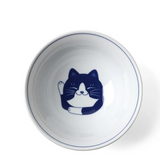 Blue Cats 7.5" Bowl - Tuxedo