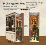 DIY Miniature House Book Nook Kit - 84 Charing Cross Road
