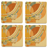 March Balloons Coaster Set