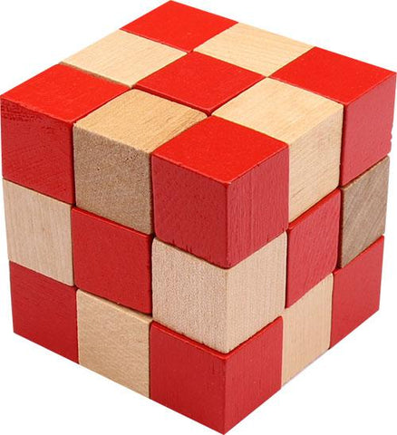 Melodramático Inclinado desierto FLW Red Cube 3D Block Puzzle – The Westcott House