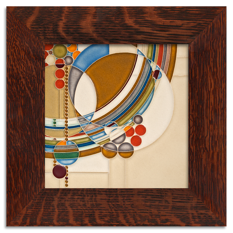 8x8 March Balloons - Parade Art Tile, Framed