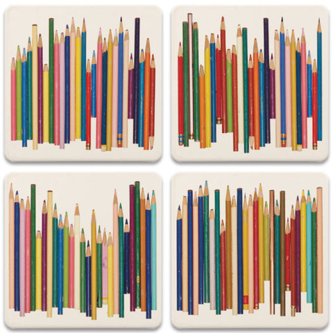 FLW Pencils Coaster Set