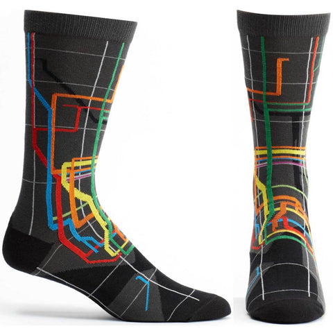 Vignelli Diagram Subway Men's Socks