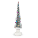 MoMA LED Snowy Wonderland Glass Lighted Tree
