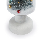 MoMA LED Snowy Wonderland Glass Lighted Tree