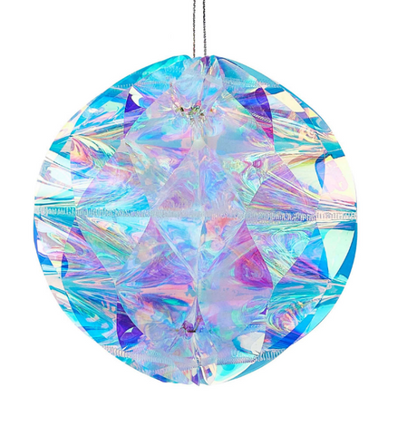 Shimmering White Ball Ornaments by MoMA: Set of 6
