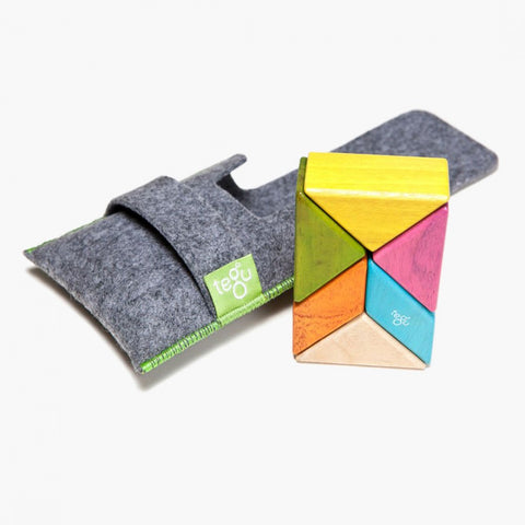 Tegu Magnetic Blocks Prism Pocket Pouch in Tints