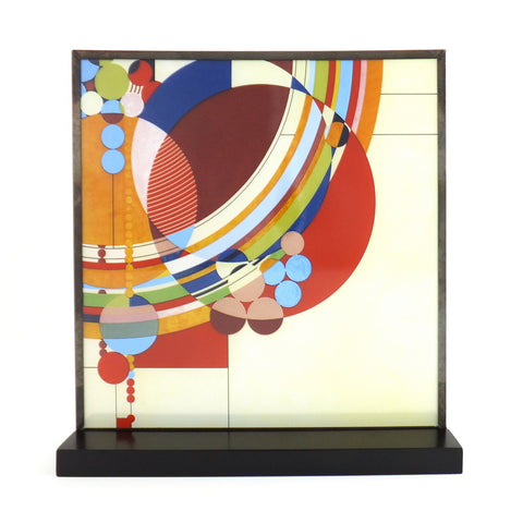 March Balloons Glass Panel
