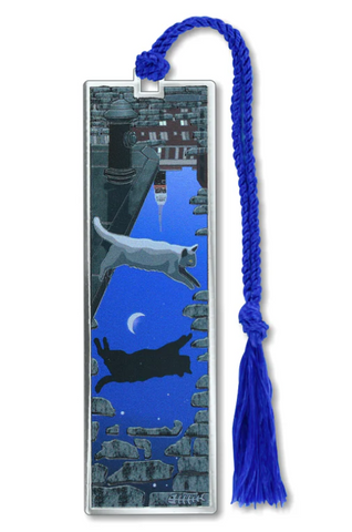 Puddle Jumping The Moon Metal Bookmark
